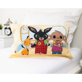 Dětské povlečení do postýlky KRÁLÍČEK BING PLAYROOM, žluté, bavlna hladká, 100x135cm + 40x60cm 