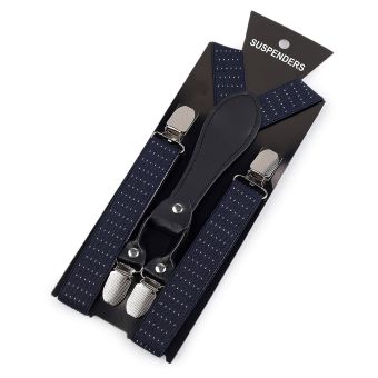 Šle dětské / chlapecké, délka 90cm, šíře 2,5cm, tvar Y, společenské, 650402/01 tmavě modré