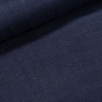 Juta technická (pytlovina), gramáž 211 g/m2, jednobarevná tmavě modrá, š.130cm (látka v metráži)
