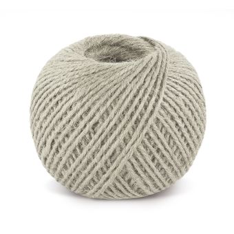 Jutový motouz, špagát PŘÍRODNÍ, BĚLENÝ 2524/015, 200g, průměr 1,75mm, návin 130m