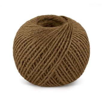 Jutový motouz, špagát HNĚDÝ, 200g, průměr 1,75mm, návin 130m