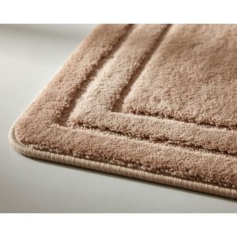 Koupelnová předložka ALOR, jednobarevná hnědá, dlouhý vlas 2cm, 50x80cm