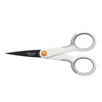 Krejčovské nůžky FISKARS Non-Stick 1070025, s měkkou rukojetí, délka ostří 4,7cm, celková délka 12,3 cm