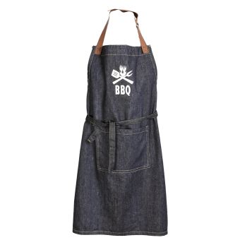 Kuchyňská zástěra JEANS BBQ, šedomodrá 70x90cm