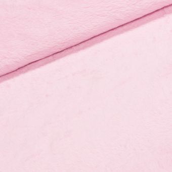 Mikroplyš / coral fleece 090 jednobarevná světle růžová, š.160cm (látka v metráži)