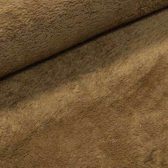 Mikroplyš / coral fleece 577 jednobarevná hnědá, š.160cm (látka v metráži)