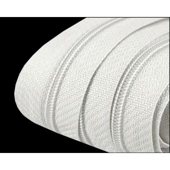 Nekonečný zip spirálový POL 050716/101 bílý, šířka 3 mm (v metráži)