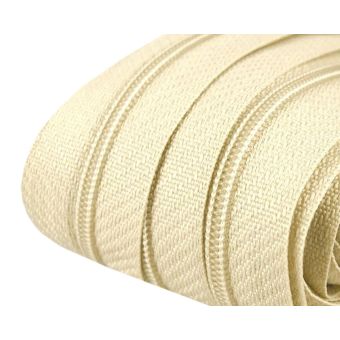 Nekonečný zip spirálový POL 050716/103 krémový nejsvětlejší, šířka 3 mm (v metráži)