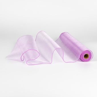 Organza dekorační 45484/5029 fialková šíře 36cm, návin 9m