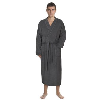 Župan FROTÉ 4825/042 šedý, bavlněné froté, 330 g/m², pánský (více velikostí)
