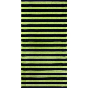Plážová osuška ZEBRA, zelenomodrá proužkovaná, froté, 90x170cm