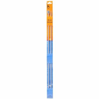 Pletací jehlice PONY, hliníkové, rovné, 2 kusy, délka 35cm, velikost 3,5mm