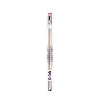 Pletací jehlice PRYM ERGO 190410, ergonomické plastové, rovné, 2 kusy, délka 40cm, velikost 7mm
