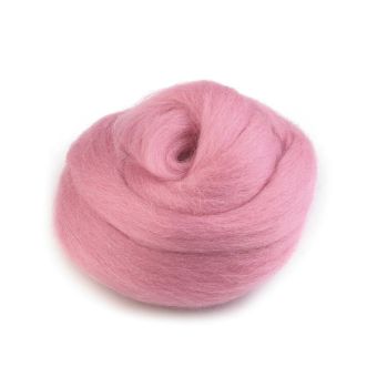 Vlna na plstění / ovčí rouno česané, 730340/27, 20g, růžová