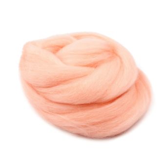 Vlna na plstění / ovčí rouno česané, 730340/6, 20g, meruňková