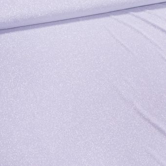 Polyesterový úplet LUREX 1555/06 UNI jednobarevný šedý / stříbrný se třpytkami, š.150cm (látka v metráži)