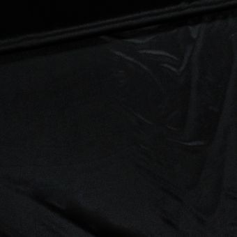 Polyesterový úplet / samet VELVET 8 UNI jednobarevný černý,  š.140cm (látka v metráži)