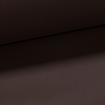 Potahová látka čalounická KOŽENKA FSO SOFT PU FSO_8/7, silná, čokoládově hnědá, š.145cm, 520g/m2 (látka v metráži)