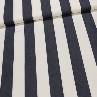 Potahové akrylové plátno (dralon, teflon) na zahradní nábytek, modro-bílý pruh, š.140cm (látka v metráži)