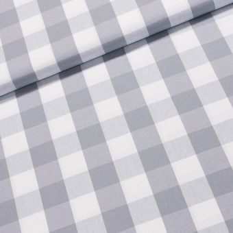 Pravý český bavlněný kanafas ALICE K3,5 12010 kostka 3,5cm, šedý, š.140cm (látka v metráži)