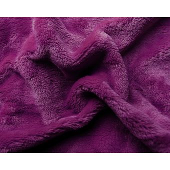 Prostěradlo MIKROFLANEL SLEEP WELL 180x200cm, tmavě fialové