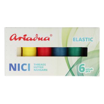 Sada elastických nití ELASTIC ARTYN FLEX 120/180m Sport, mix barev, návin 180m, 6 kusů v balení