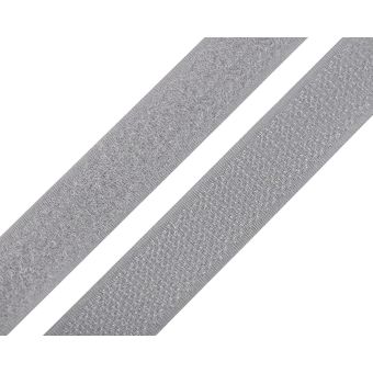 Suchý zip háček + plyš 740843/134 holubí šedá, šířka 2cm (v metráži)