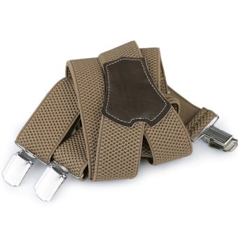 Šle pánské s texturou, délka 120cm, šíře 3,5cm, tvar Y, béžové, 650265/09