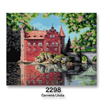Vyšívací předloha, obrázek na vyšívání 70242/2298, zámek Červená Lhota, 40x50cm