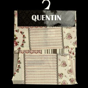 Kuchyňská zástěra VINTAGE QK-058, starorůžový patchwork, 60x75cm