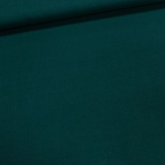 Žebrovaný bavlněný úplet DT-XENIE 3, lahvově zelený, š.120cm (látka v metráži)