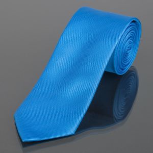 Kravata pánská AMJ jednobarevná KU0035, modrá