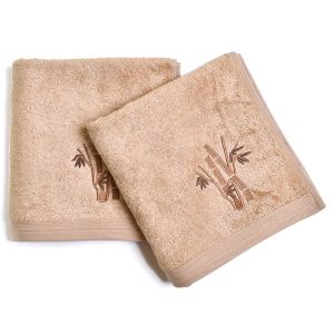 Bambusový froté ručník a osuška BOSTON / BAMBUS, béžová (více rozměrů)