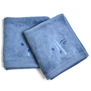Bambusový froté ručník a osuška BOSTON / BAMBUS, ocelově modrá (více rozměrů)