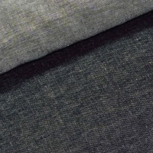 Bavlněná riflovina (denim, džínovina) černá žíhaná č.3, letní klasická, š.155cm, 190 g/m2, 100% bavlna (látka v metráži)