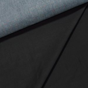 Bavlněná riflovina (denim, džínovina) temně černá č.6, klasická, š.160cm, 400 g/m2, 100% bavlna (látka v metráži)