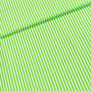 Bavlněné plátno Jolana JO003/35 zelený a bílý proužek 5mm, š.150cm (látka v metráži)
