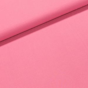 Bavlněný úplet UNI 8762-034 jednobarevný růžový, š.145cm (látka v metráži)
