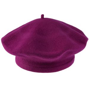 Dámský vlněný baret TONAK FLORA 001-030549, fuchsiový, univerzální velikost