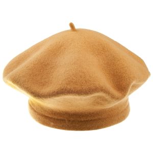 Dámský vlněný baret TONAK FLORA 001-070660, béžová písková, univerzální velikost