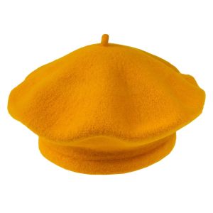 Dámský vlněný baret TONAK FLORA 001-120480, oranžový, univerzální velikost