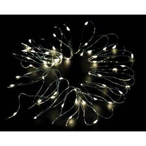 LED osvětlení na baterie / světelný řetěz 790416 5m/50LED/3xAA bílá teplá