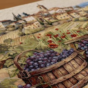 Dekorační povlak na polštářek RETRO VINOBRANÍ, zelená 45x45cm