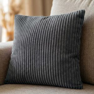 Dekorační povlak na polštářek ZOOM 6055 b.22 GRAPHITE, mikro, grafitová / šedá, 40x40cm