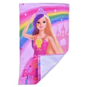Dětský froté ručník BARBIE RŮŽOVÝ SVĚT, růžový, 30x50cm