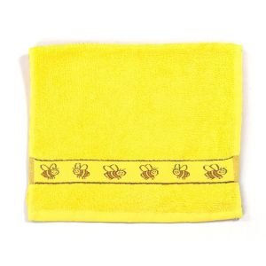 Dětský froté ručník KIDS, žlutý, 30x50cm
