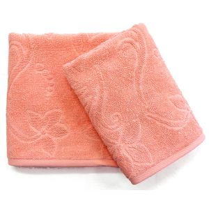 Froté ručník a osuška FATIMA, lososová (více rozměrů)