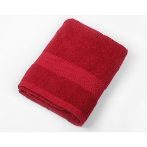 Froté ručník a osuška BOBBY a PAM na zabalení hlavy, červená (více rozměrů)