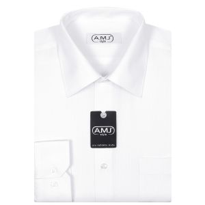 Pánská košile AMJ vzorovaná VDP607, dlouhý rukáv, prodloužená délka