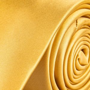 Kravata pánská AMJ úzká jednobarevná KI0047, žlutá